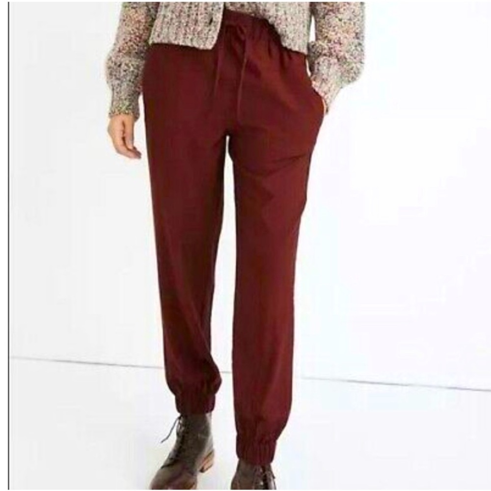 Madewell Drapey Seamed Track Trousers - S